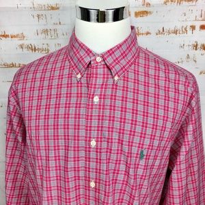 Ralph Lauren Mens Button Down Dress Shirt Sz 2XL